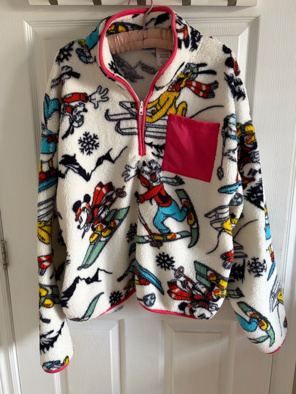 Disney Quarter Zip Fleece Jacket